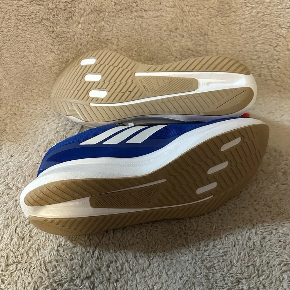 Adidas Jogit M Mens Running Shoes Blue Solar Red JR3887 Low Top Sneakers NEW
